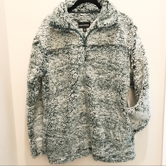 Sherpa Half Zip Pullover with pockets - Gray - Picture 5 of 6